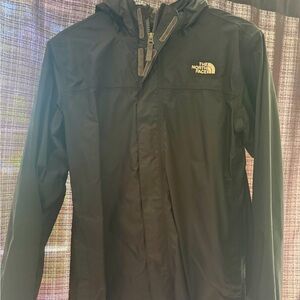 Black rain jacket